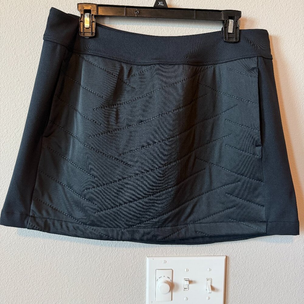 Under Armour Cold Gear Reactor Quilted Black Golf Skirt Size Large